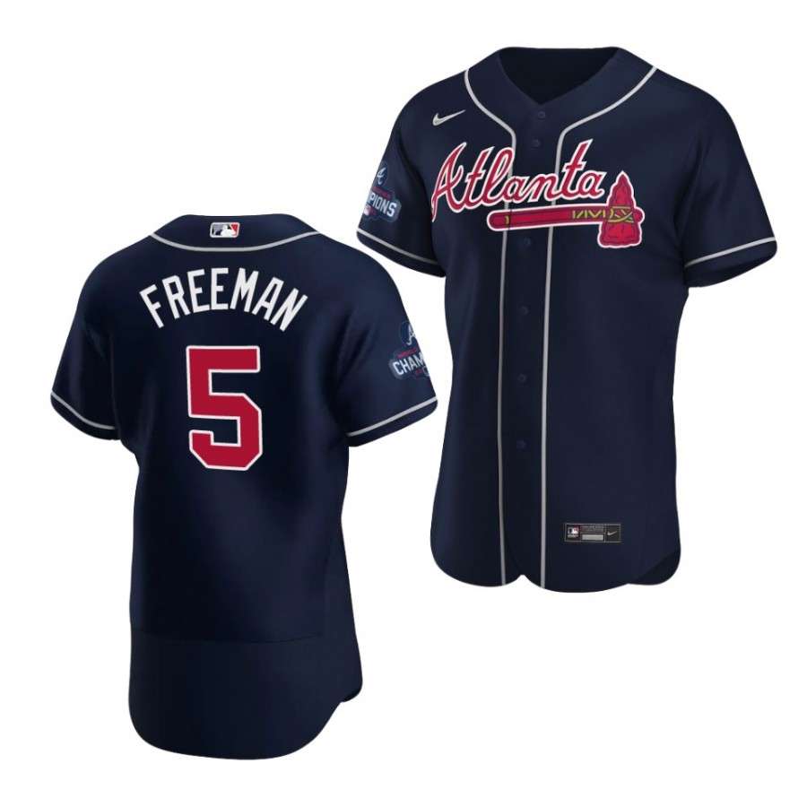 Atlanta Braves #5 Freddie Freeman 2021 Red World Series With 150th  Anniversary Patch Cool Base Stitched Jersey in 2023